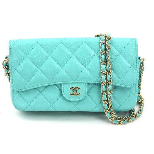 Chanel Chain Wallet Crossbody Shoulder Bag Matelasse