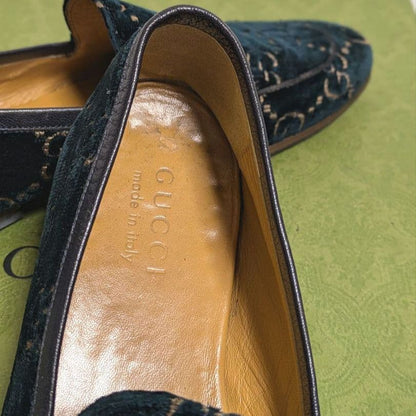 Gucci Horsebit Loafers Jordaan Velvet 7
