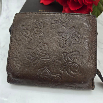 Bottega Veneta Fold Wallet Butterfly Leather Brown