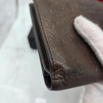 Bottega Veneta Fold Wallet Butterfly Leather Brown