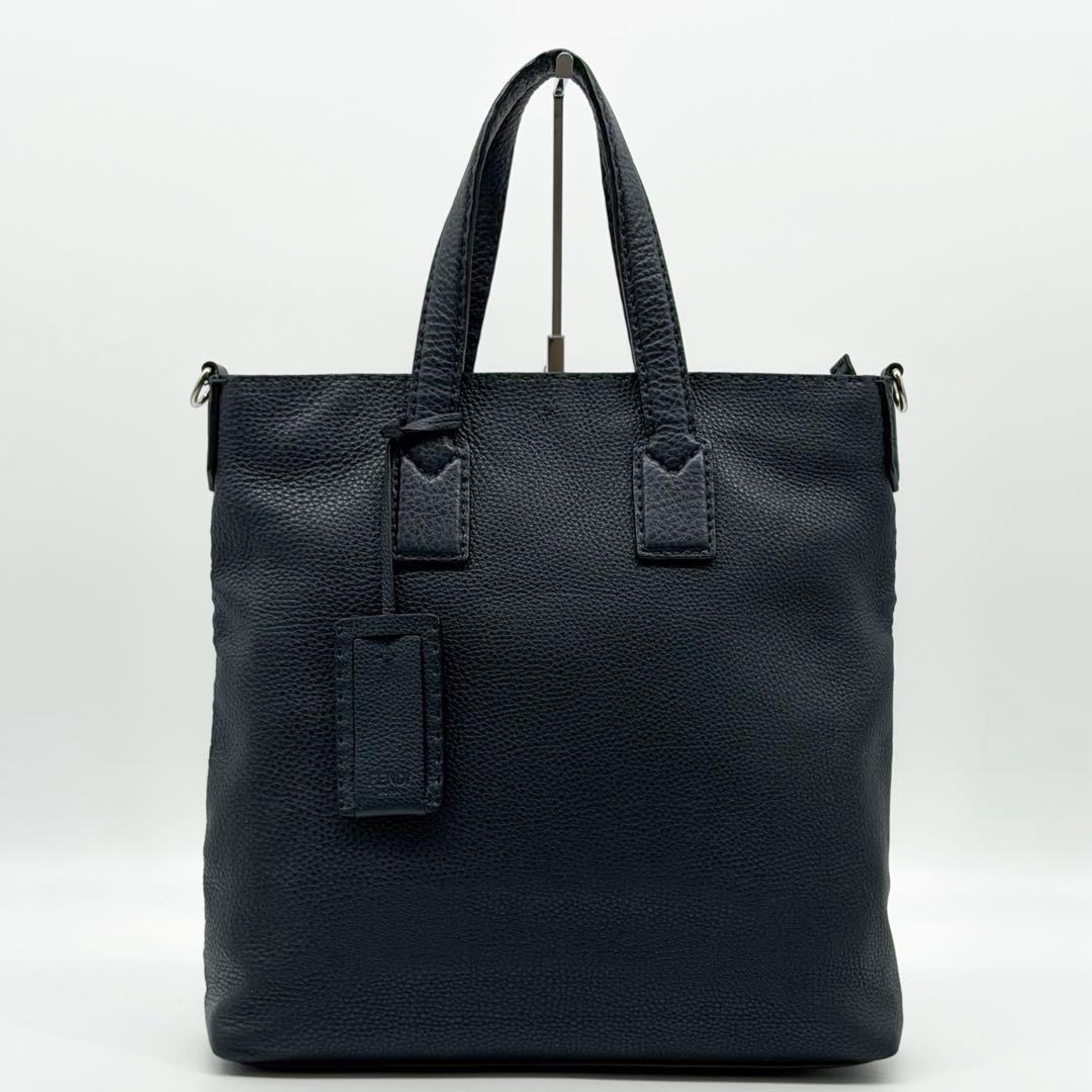 Fendi Selleria Peekaboo Tote Bag Navy 2-Way — view 2