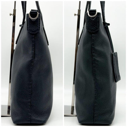Fendi Selleria Peekaboo Tote Bag Navy 2-Way — view 6