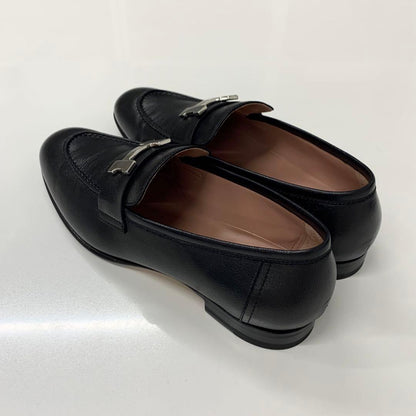 Hermes Paris Leather Loafers Black — view 4