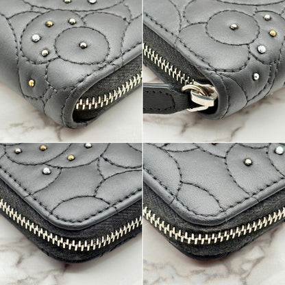 Chanel Camellia Studded Zip Card Case — view 9