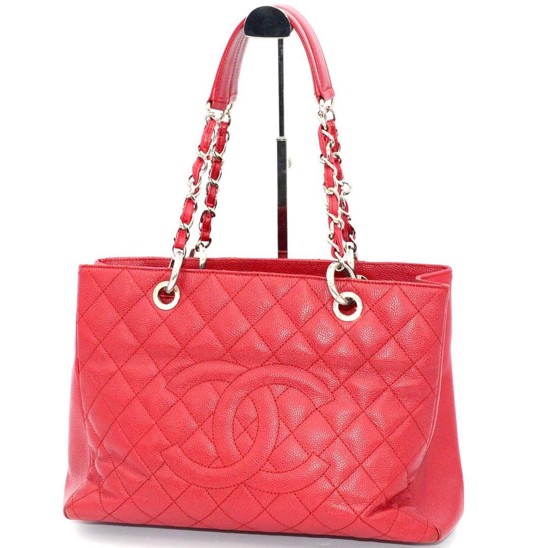 Chanel Chain Tote Bag Grand Shopping GST Caviar Leather