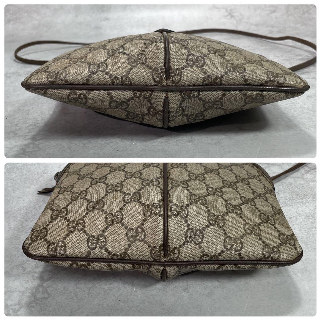 Gucci GG Sherry Line Shoulder Bag Brown Leather Logo — view 7