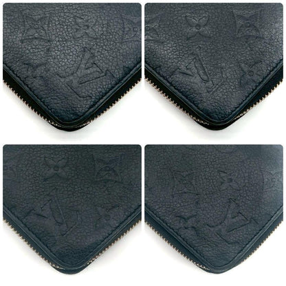 Louis Vuitton Zippy Wallet Monogram Empreinte Black Noir — view 8
