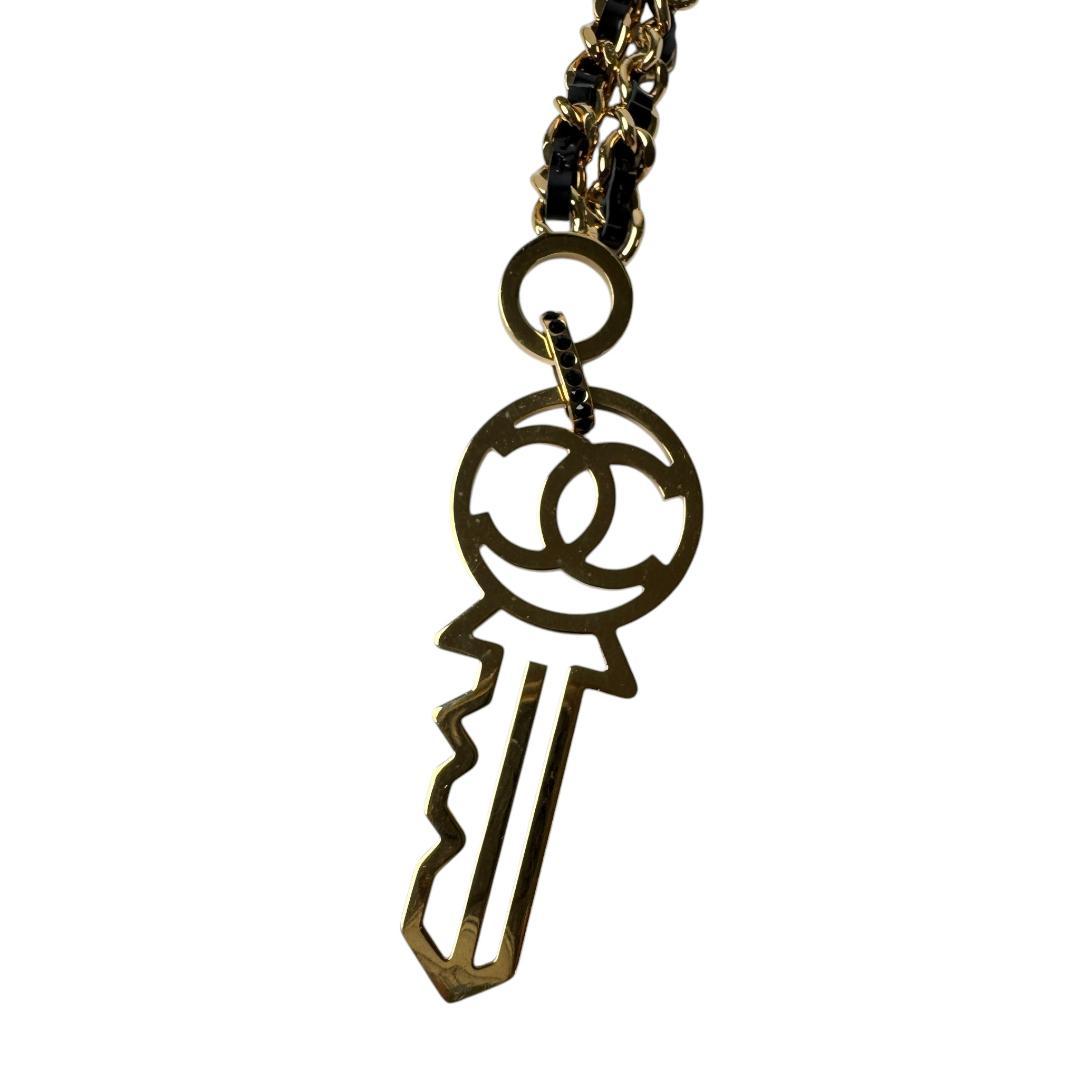 Chanel CC Logo Key Motif Necklace — view 5