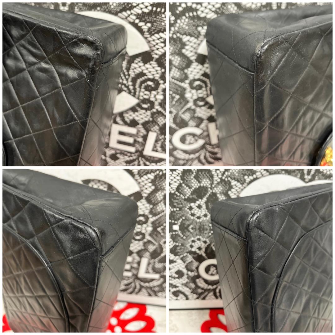 Chanel Big Quilted Vintage Shoulder Black Handbag