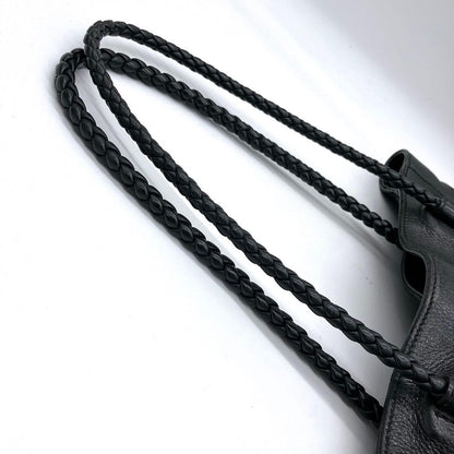 Gucci Tote Bag Interlocking Leather Black Shoulder A4