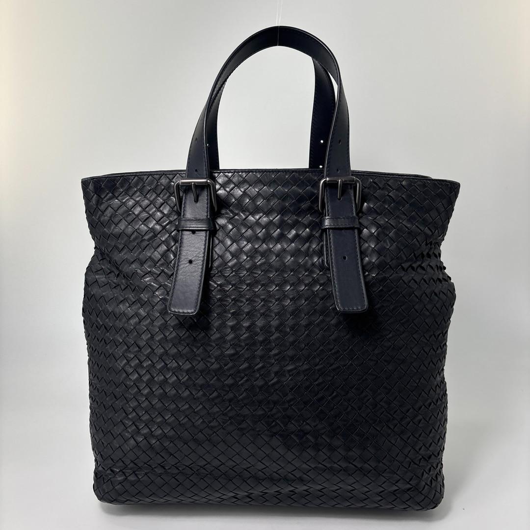 Bottega Veneta Super Intrecciato Black Tote — view 5