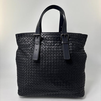 Bottega Veneta Super Intrecciato Black Tote — view 5
