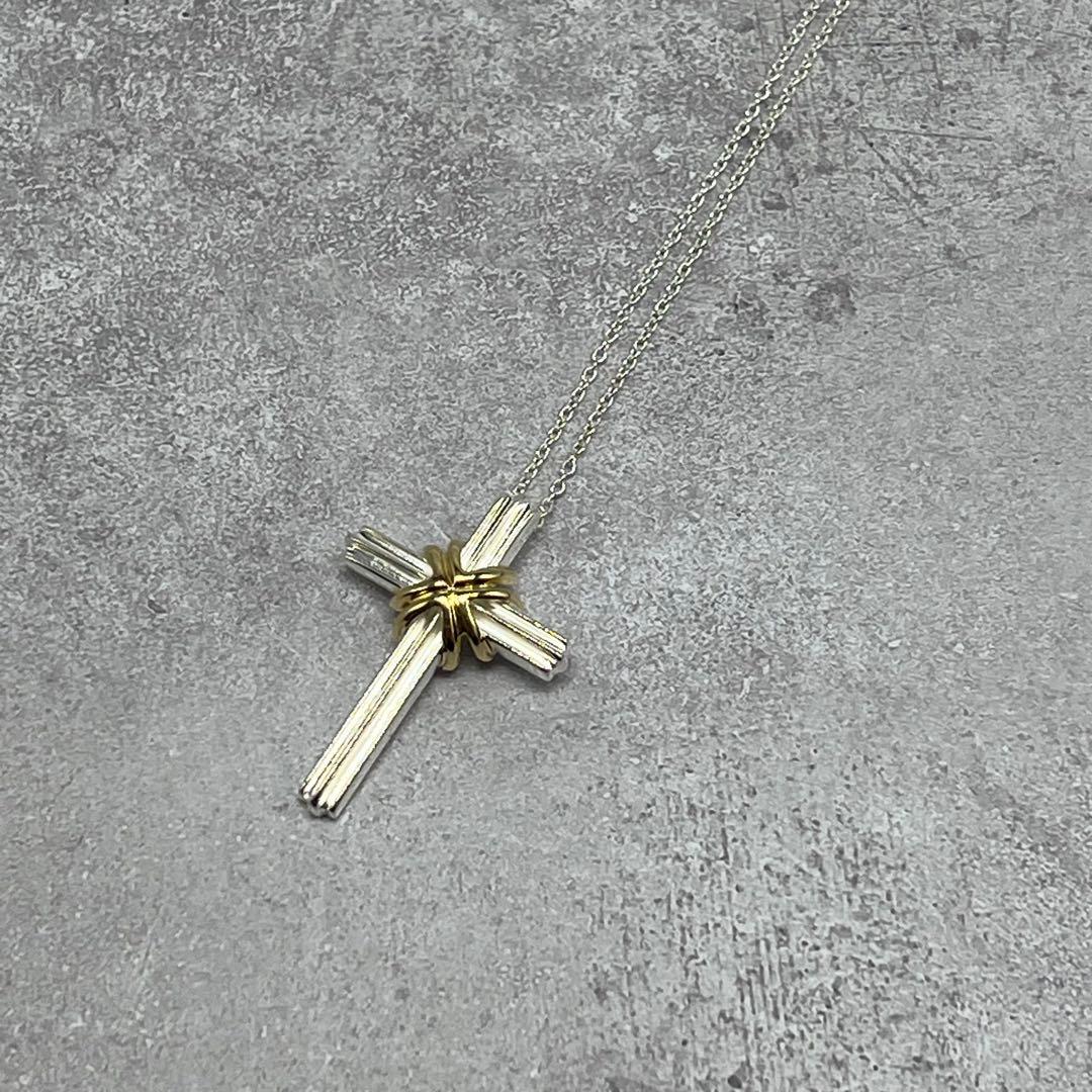 Tiffany & Co Signature Cross Necklace YG