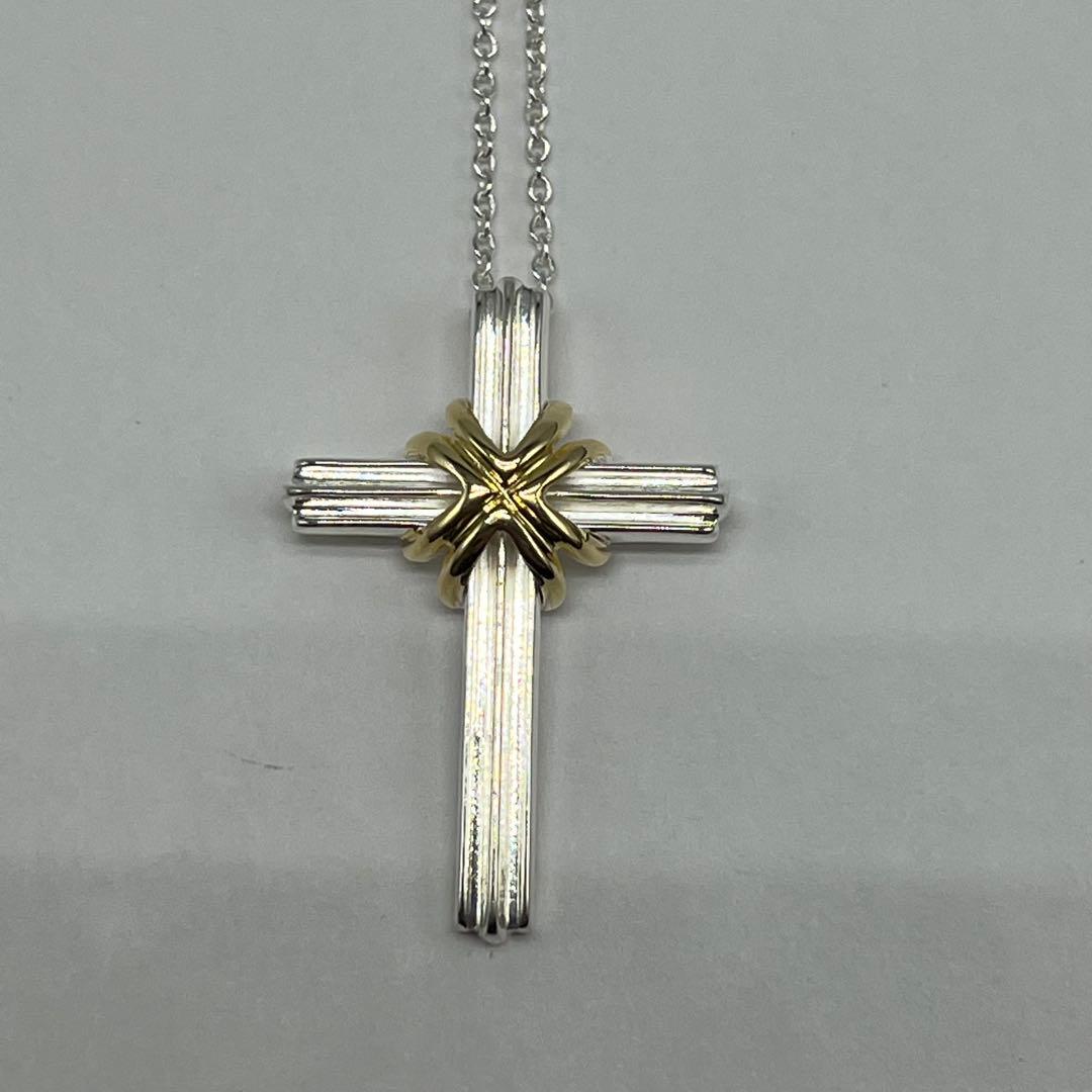 Tiffany & Co Signature Cross Necklace YG — view 3