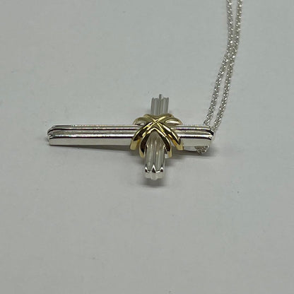 Tiffany & Co Signature Cross Necklace YG — view 5