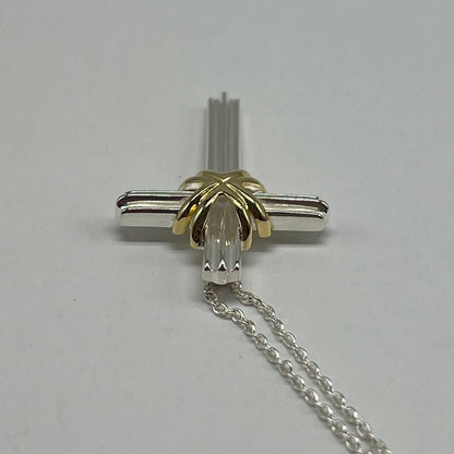 Tiffany & Co Signature Cross Necklace YG — view 6