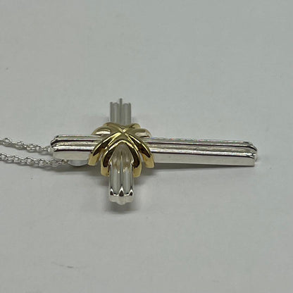 Tiffany & Co Signature Cross Necklace YG — view 7