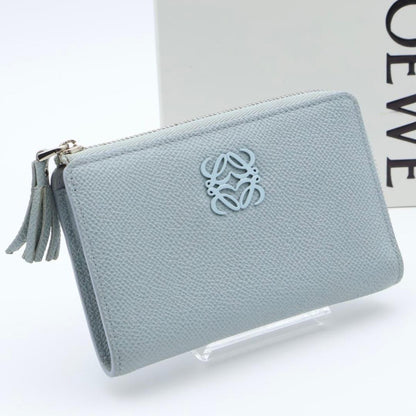 Loewe Anagram Key Ring Coin Card Case Blue