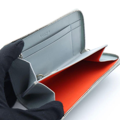 Loewe Anagram Key Ring Coin Card Case Blue — view 3