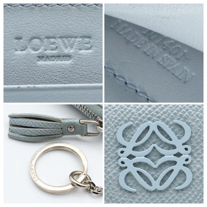 Loewe Anagram Key Ring Coin Card Case Blue — view 7