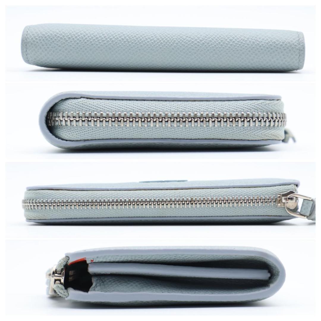 Loewe Anagram Key Ring Coin Card Case Blue — view 9