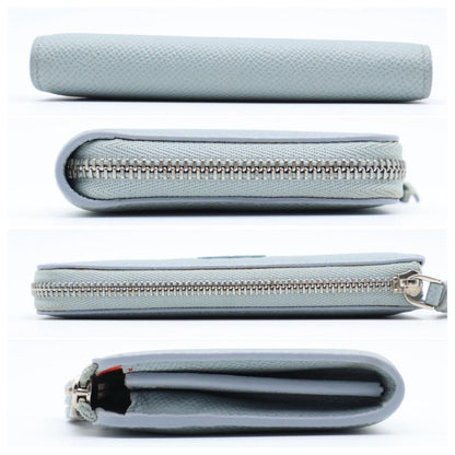 Loewe Anagram Key Ring Coin Card Case Blue — view 9