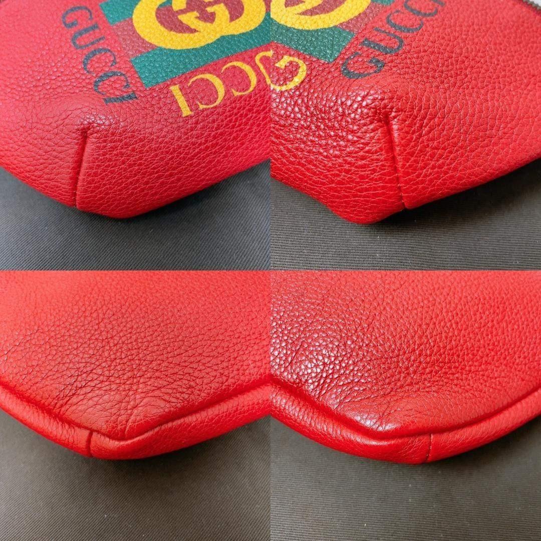 Gucci Waist Bag Red Leather Sherry — view 5