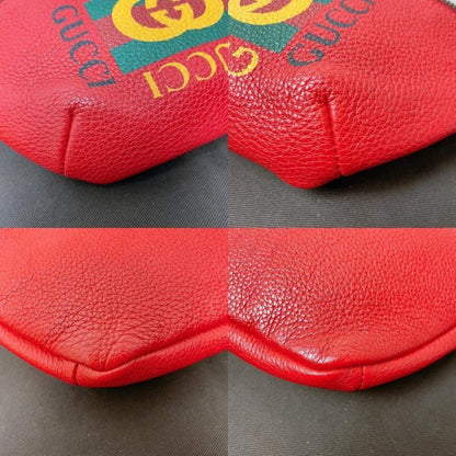 Gucci Waist Bag Red Leather Sherry — view 5