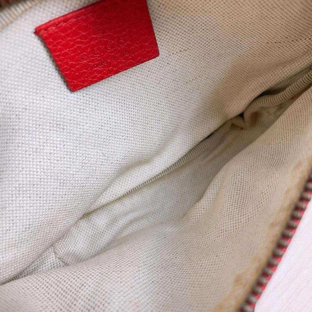 Gucci Waist Bag Red Leather Sherry — view 8