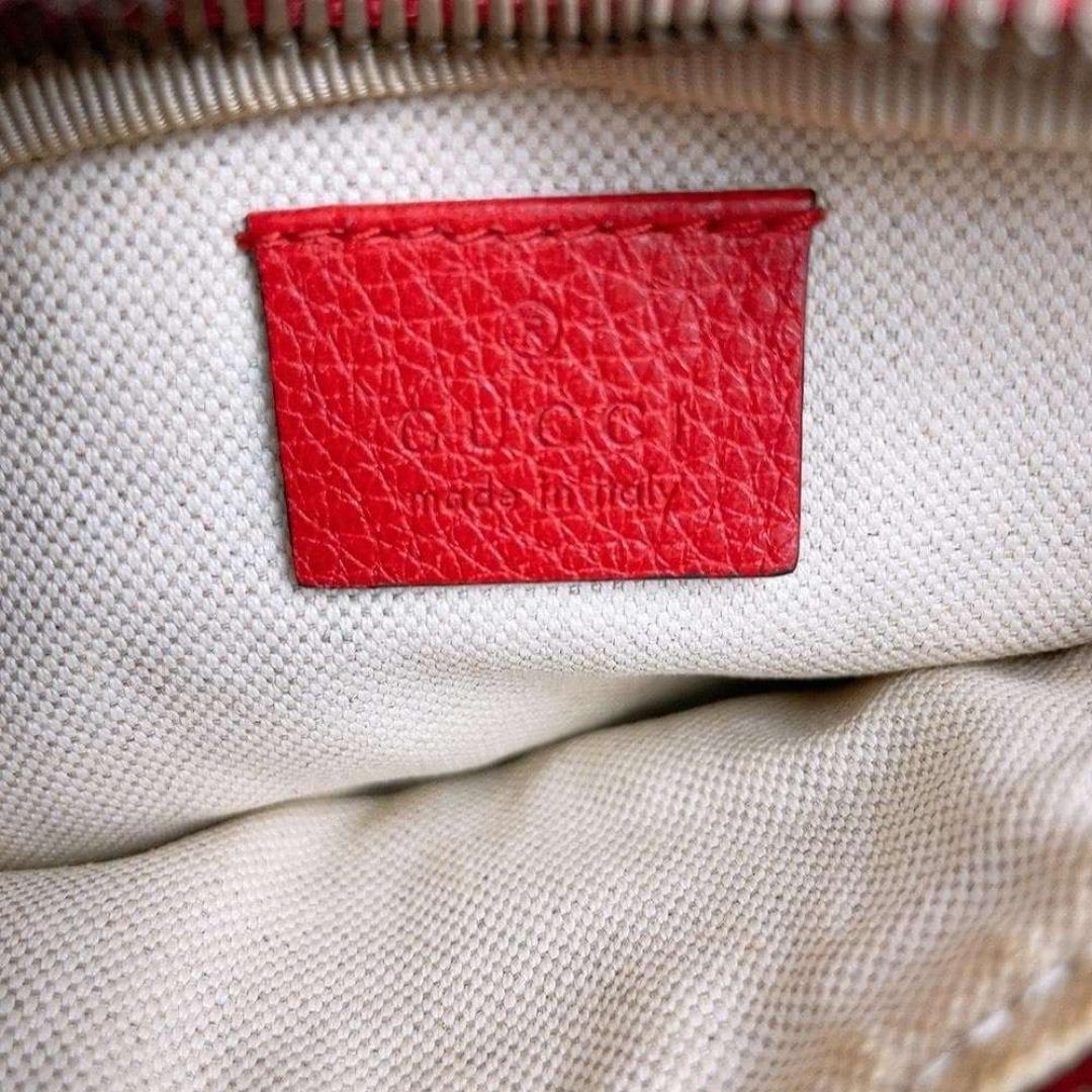 Gucci Waist Bag Red Leather Sherry — view 9