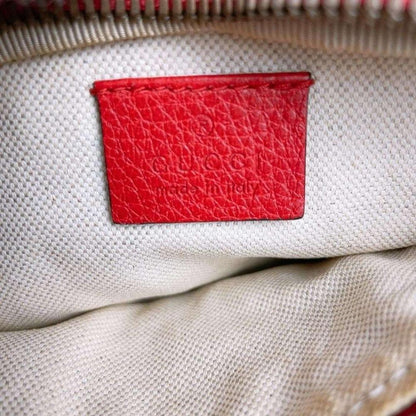 Gucci Waist Bag Red Leather Sherry — view 9