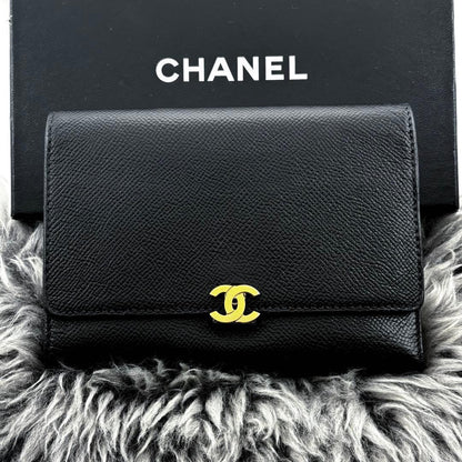 Chanel Wallet Coco Lock Trifold