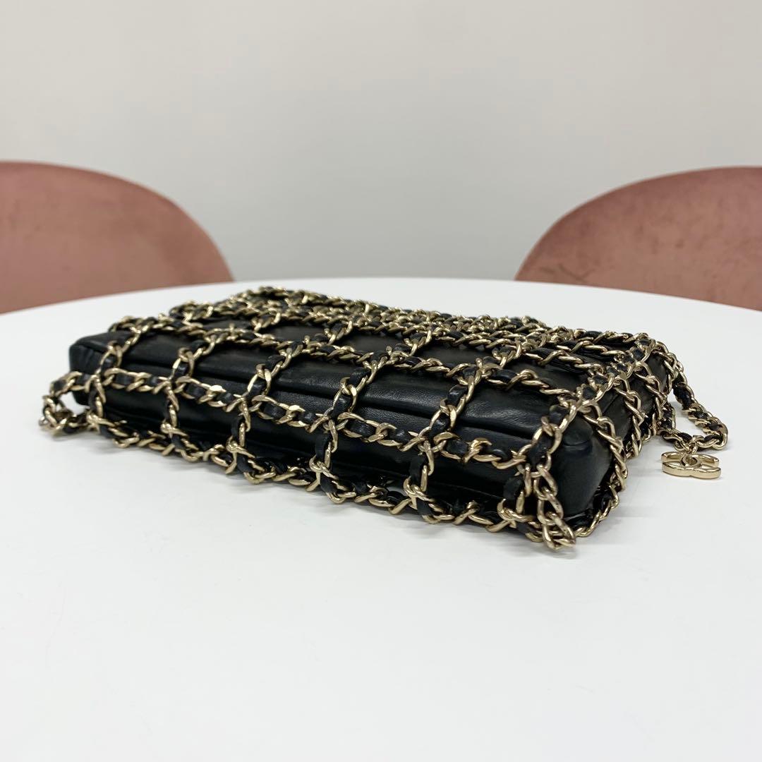 Chanel Cruise Collection Clutch Chain Shoulder Bag Lambskin — view 4