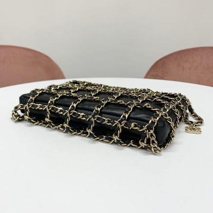 Chanel Cruise Collection Clutch Chain Shoulder Bag Lambskin — view 4