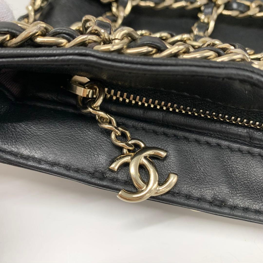 Chanel Cruise Collection Clutch Chain Shoulder Bag Lambskin — view 8