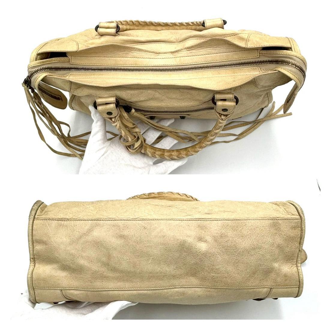 Balenciaga the City Leather 2-Way Handbag Beige — view 5