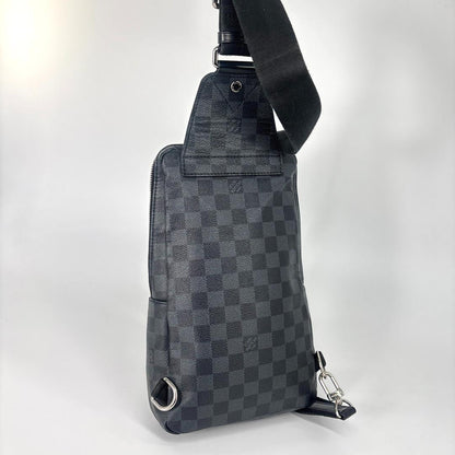 Louis Vuitton Super Damier Graphite Sling Bag Black — view 5