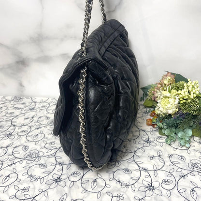 Chanel Chain Around Double Flap Quilted Black — view 6