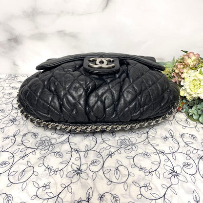 Chanel Chain Around Double Flap Quilted Black — view 7