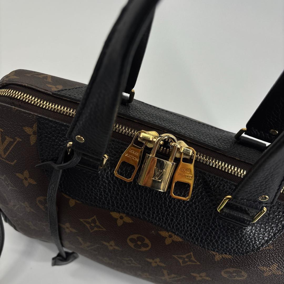 Louis Vuitton Super Monogram Macassar Retiro Handbag Black — view 7