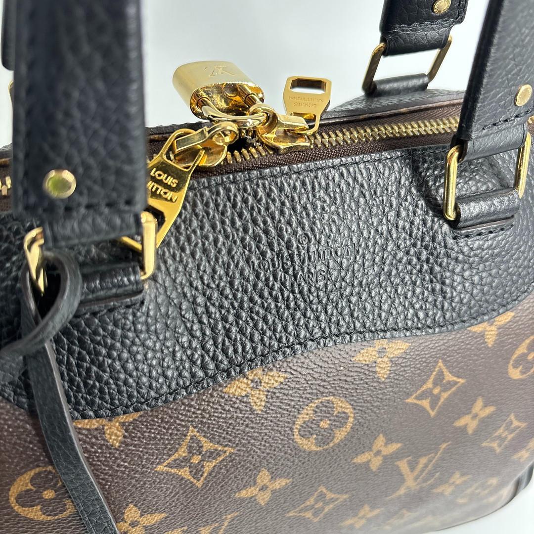 Louis Vuitton Super Monogram Macassar Retiro Handbag Black — view 8