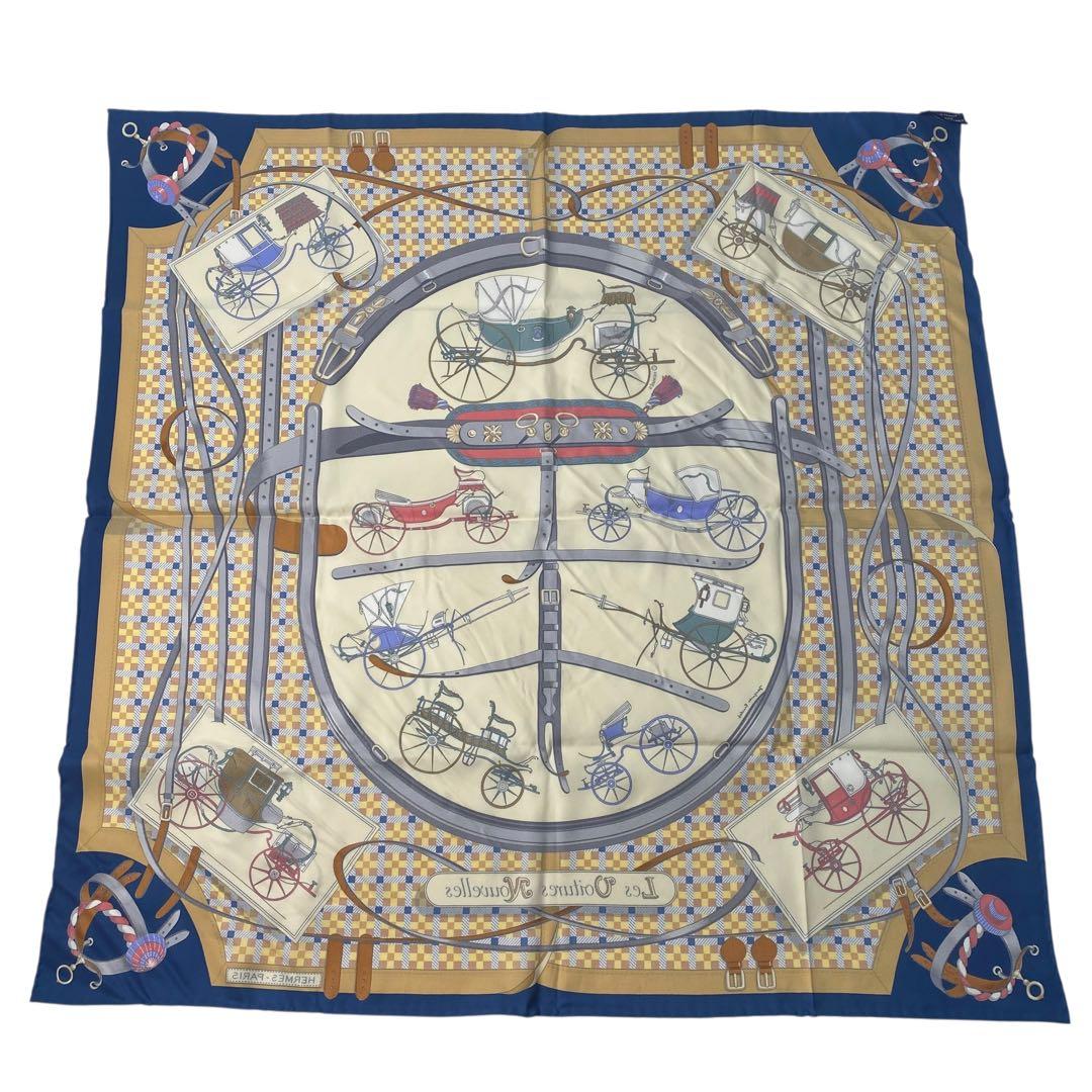 Hermes Scarf History of Carriages Carre 70 Silk