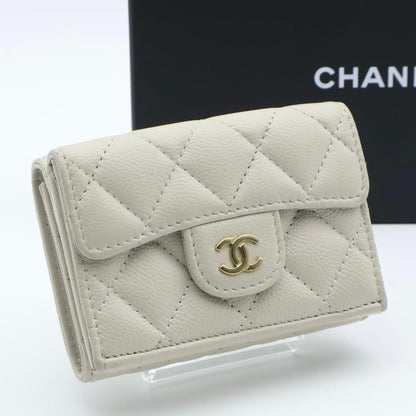 Chanel Timeless Classic Caviar Leather Trifold Wallet
