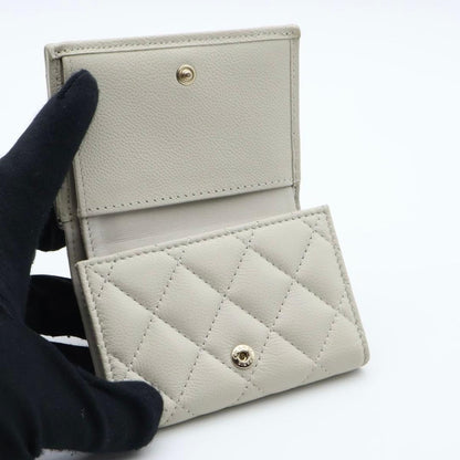 Chanel Timeless Classic Caviar Leather Trifold Wallet — view 4