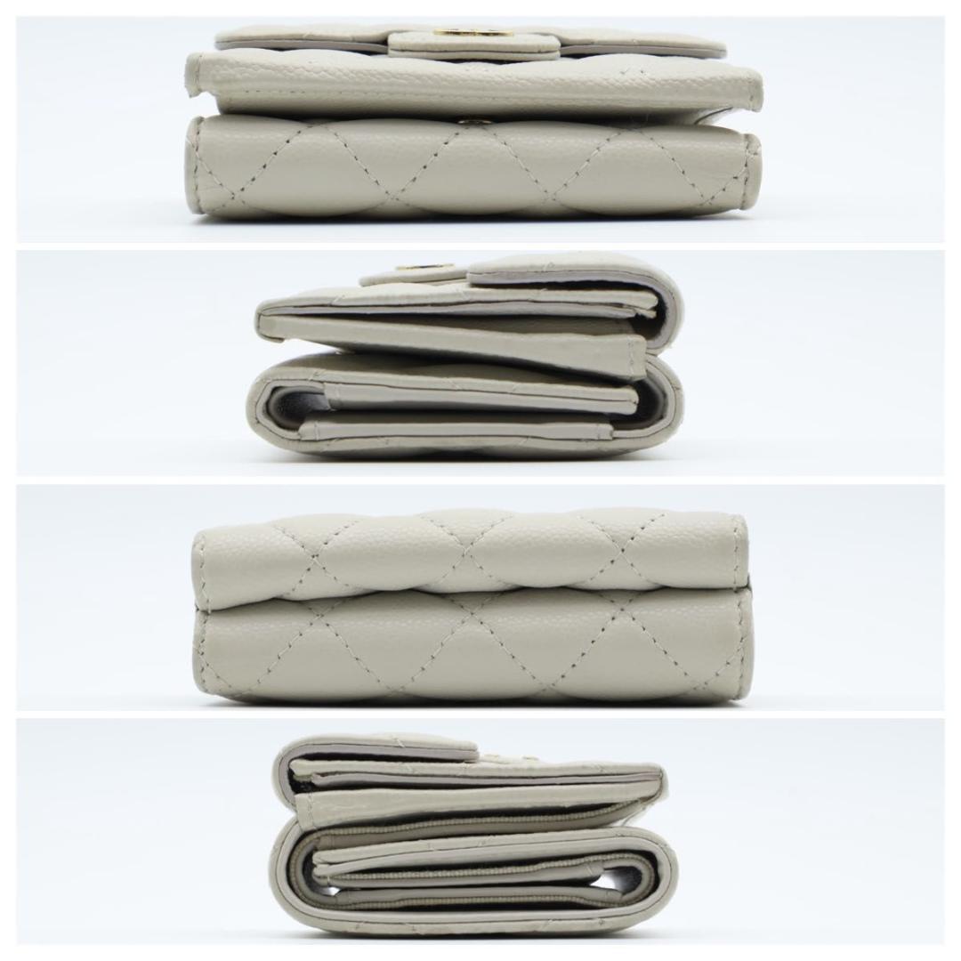 Chanel Timeless Classic Caviar Leather Trifold Wallet — view 9