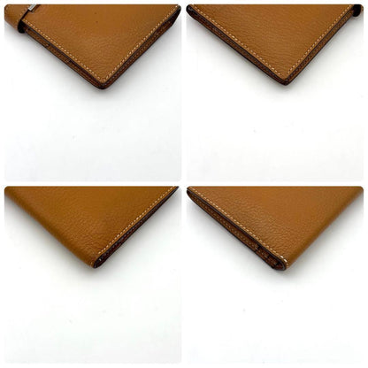 Hermes Bearn Soufflet Classic Wallet Bifold Silver — view 7