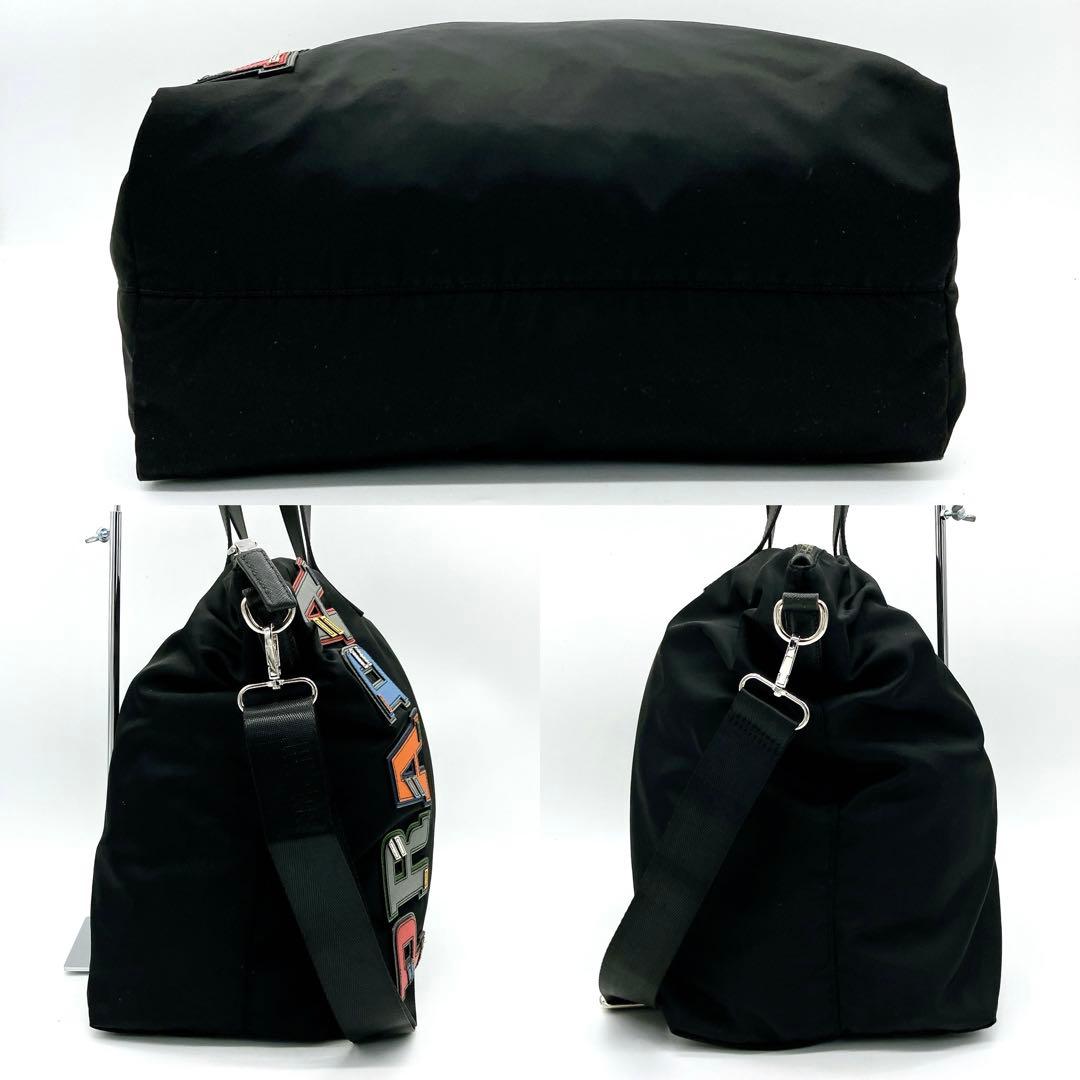 Prada 2-way Bag My Character Nylon Black Logo