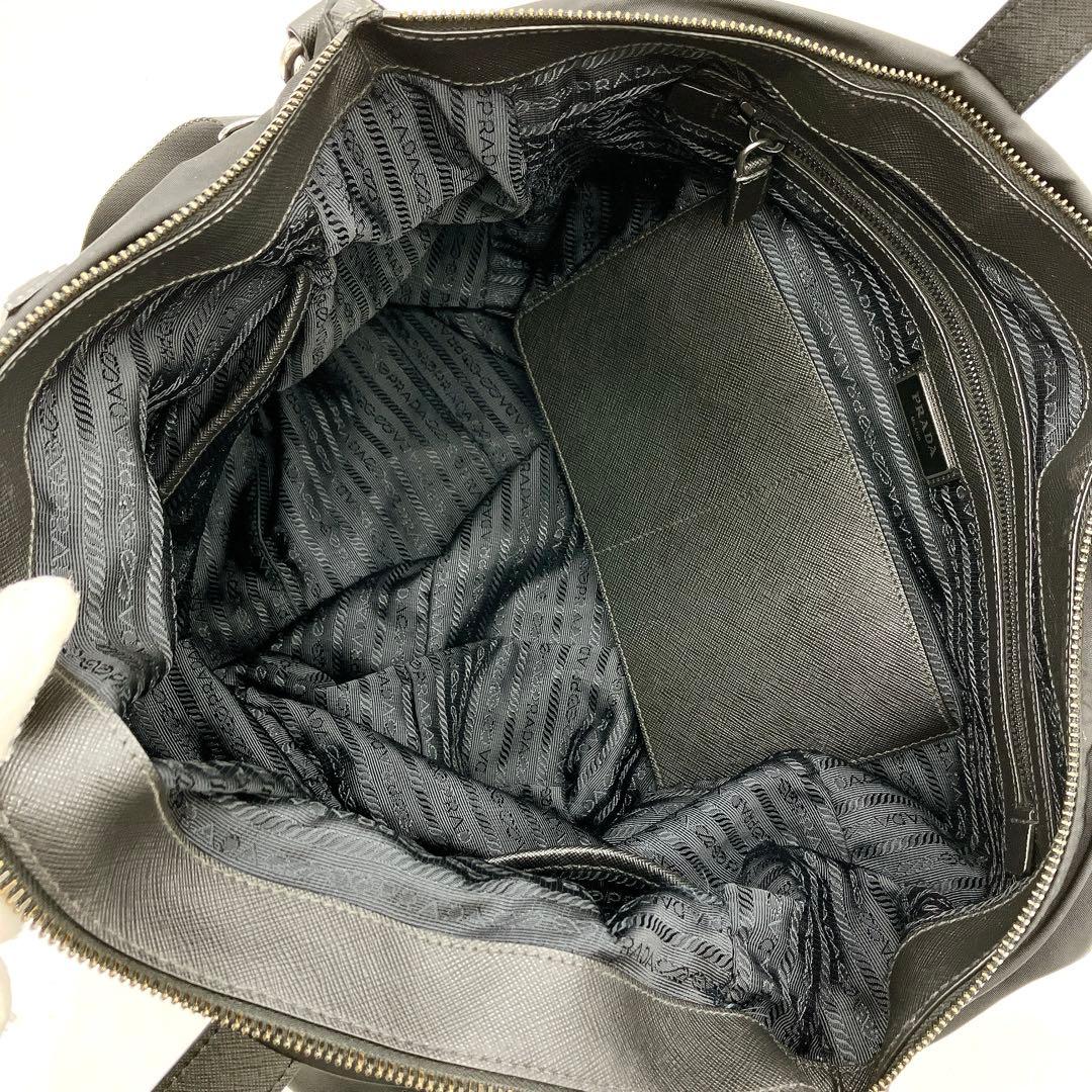 Prada 2-way Bag My Character Nylon Black Logo