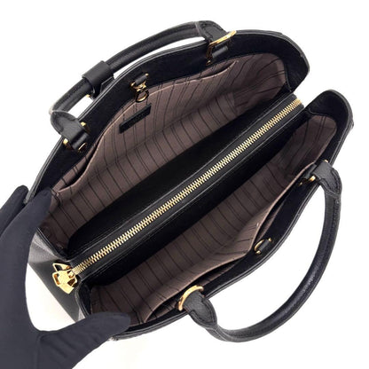 Louis Vuitton Monogram Empreinte Montaigne MM Noir Black — view 3