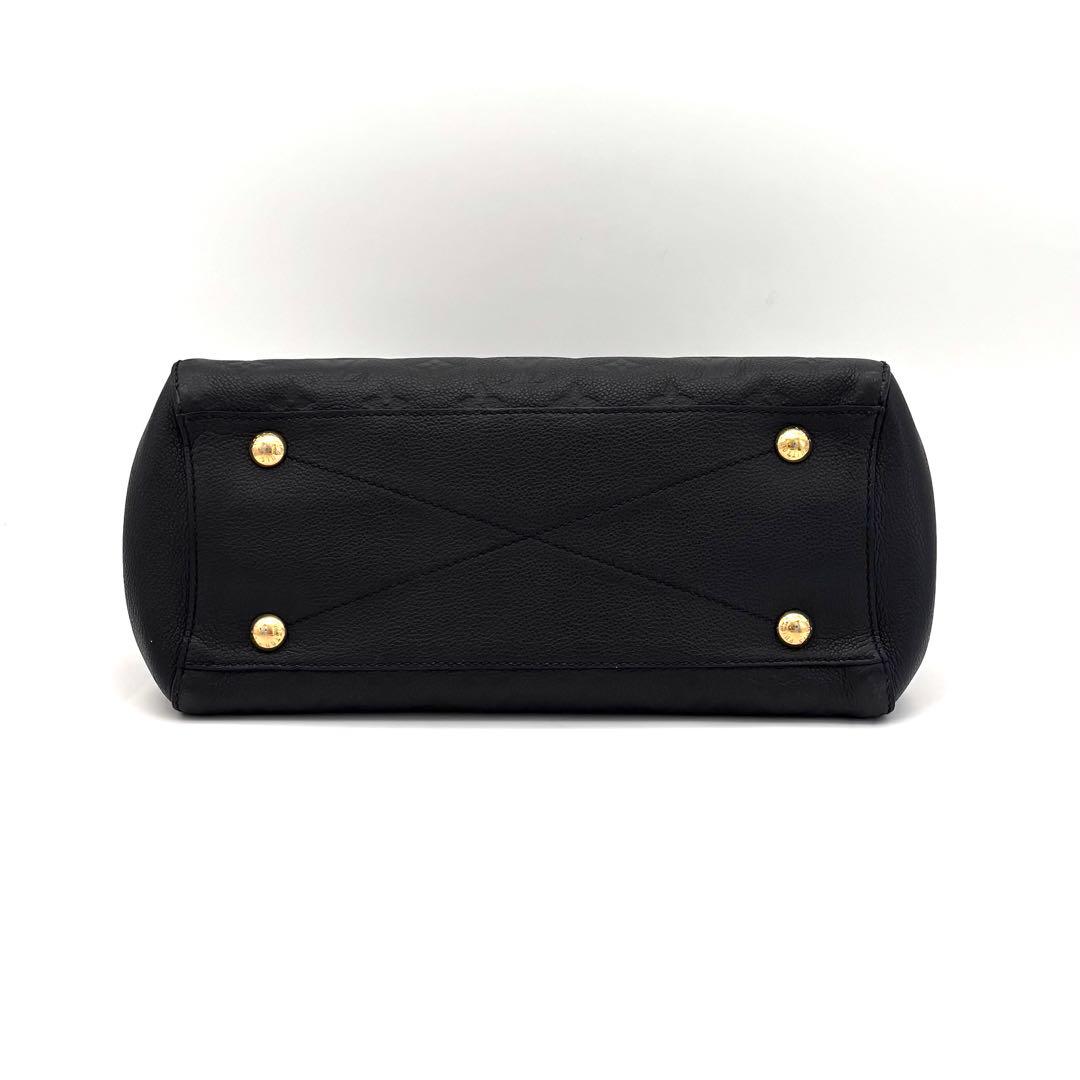 Louis Vuitton Monogram Empreinte Montaigne MM Noir Black — view 6